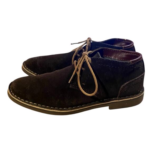 Kenneth Cole Reaction Desert Sun Chukka Boots Mens 7.5M Brown Suede Lace Up
